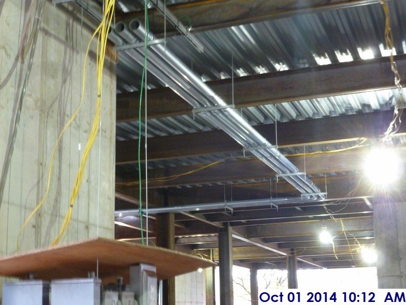 Started installing conduit at the 1st Floor Facing West (1) (800x600)